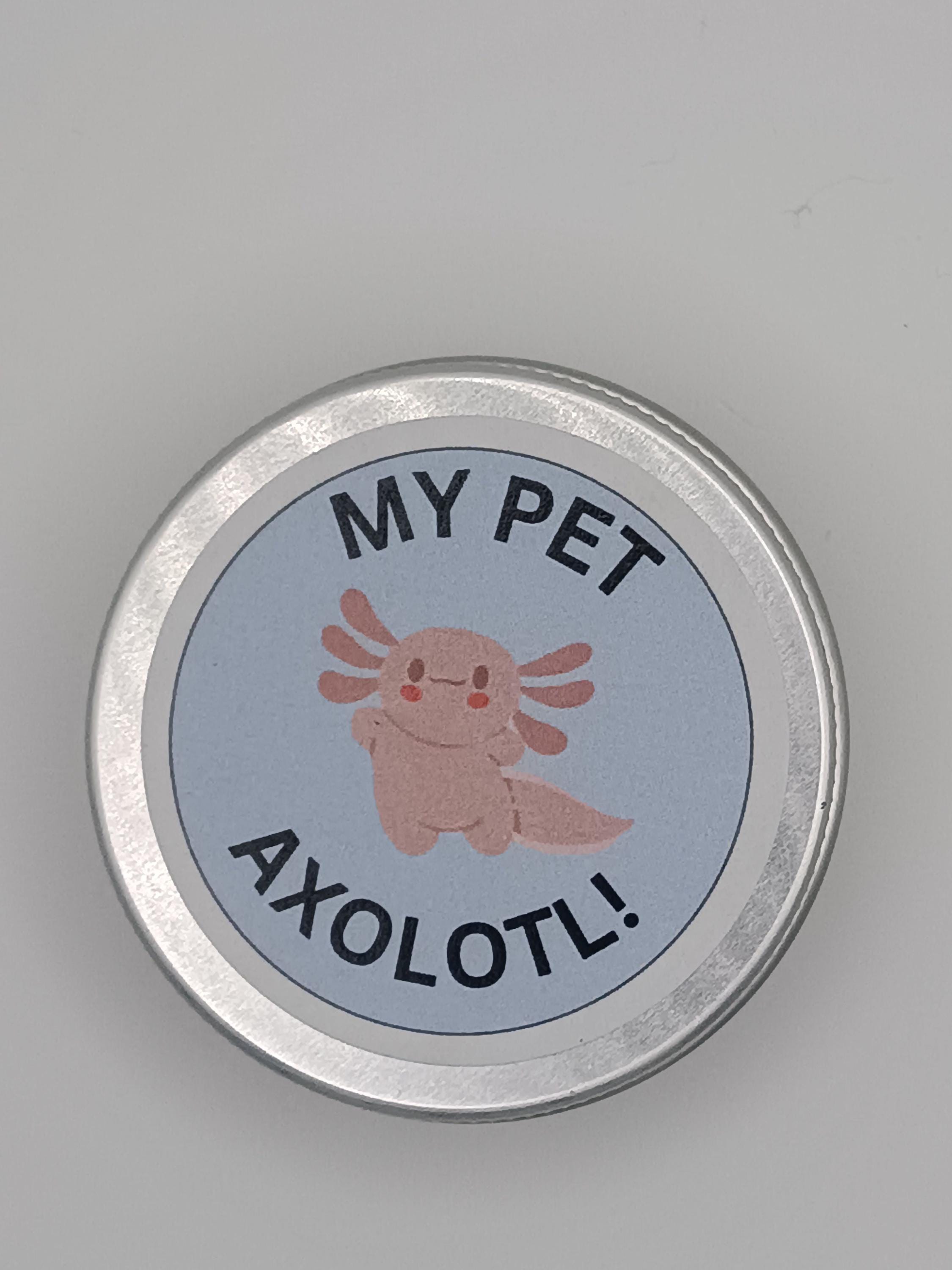 Pet Axolotl in a tin!